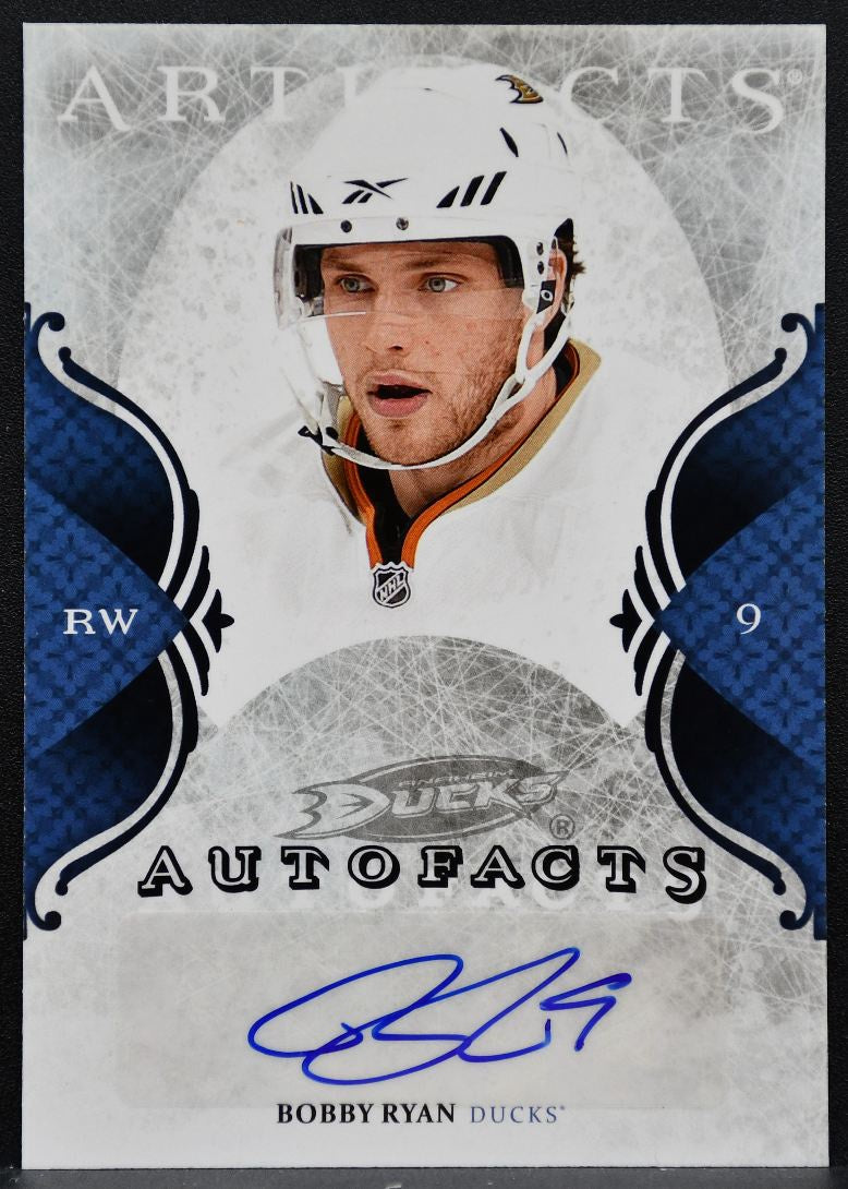 2011-12 Upper Deck Artifacts Autofacts Bobby Ryan A-RY Anaheim Ducks Auto 1025