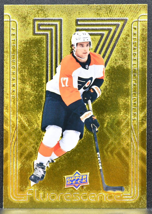 2024-25 UD Series 2 Fluorescence Gold Jett Luchanko Flyers RC 057/150 5572
