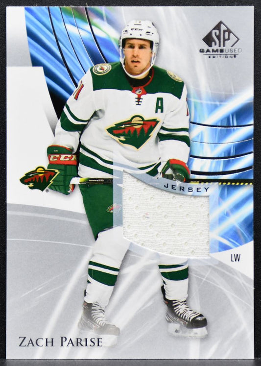 2020-21 SP Game Used Silver Jersey Zach Parise 36 Minnesota Wild Jersey 9439
