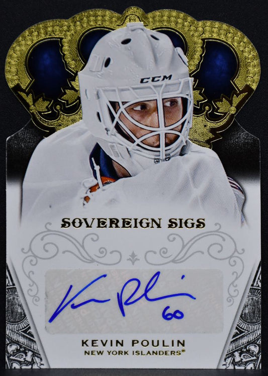 2013-14 Panini Crown Royale Sovereign Sigs Kevin Poulin SO-KPO Auto 3344