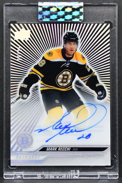 2023-24 Upper Deck Clear Cut Outburst Legends Mark Recchi CC-RE 15/25 2484