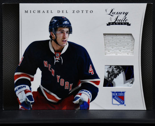 2012-13 Panini Rookie Anthology Luxury Suite Combos Del Zotto Jersey/Stick 3354