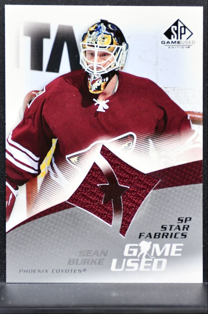 2004-05 SP Game Used Star Fabrics Sean Burke 98 Phoenix Coyotes Jersey 4657