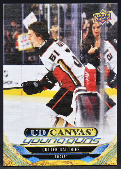 2024-25 UD Série 1 UD Canvas Young Guns Cutter Gauthier C-95 RC