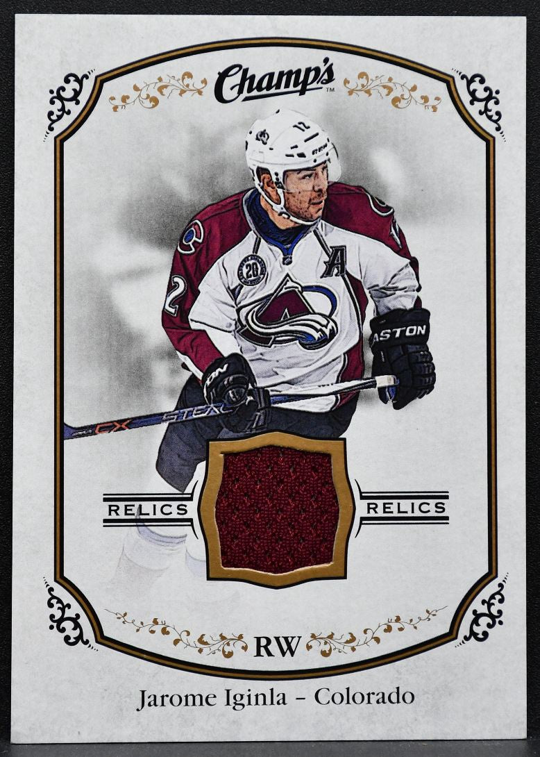 2015-16 Upper Deck Champ's Jerseys Jarome Iginla J-JI Avalanche Jersey 5562