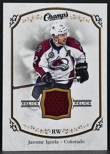 2015-16 Upper Deck Champ's Jerseys Jarome Iginla J-JI Avalanche Jersey 5562