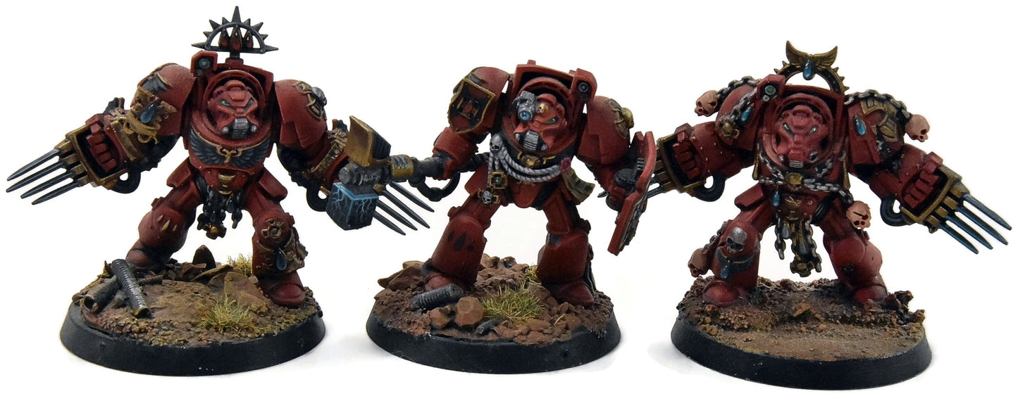 BLOOD ANGELS 6 Terminator Assault Squad #1 WELL PAINTED Warhammer 40K