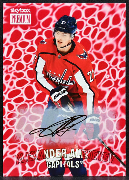 2020-21 Skybox Metal Universe Premium Prospects Star Alexeyev Capitals Auto 5644