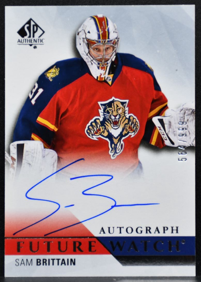 2015-16 SP Authentic Future Watch Auto Sam Brittain RC Auto 564/999 3265
