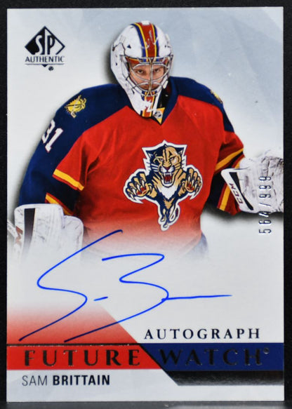 2015-16 SP Authentic Future Watch Auto Sam Brittain RC Auto 564/999 3265
