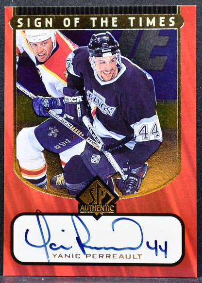 1997-98 SP Authentic Sign Of The Times Yanic Perreault Auto 6204