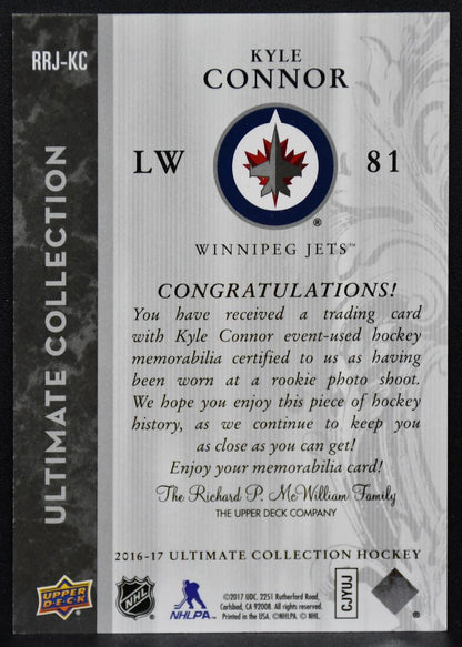 16-17 UD Ultimate Collection 2006-07 Retro RC Jersey Connor Jets RC /99 Jersey 4411