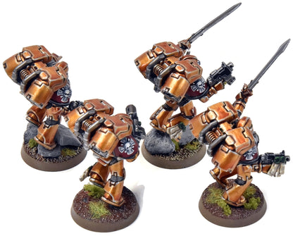 BLOOD ANGELS 4 Vanguard Veterans #44 Sanguinary WELL PAINTED Warhammer 40K