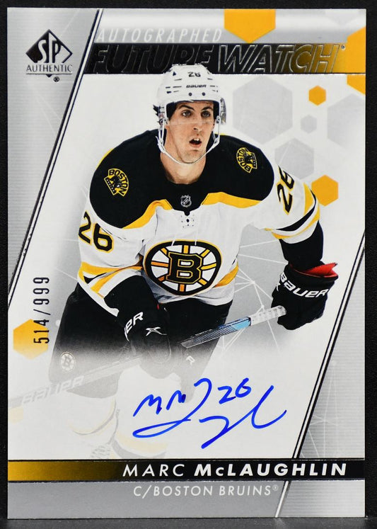 2022-23 SP Authentic Future Watch Autographed Marc McLaughlin 130 RC Auto /999