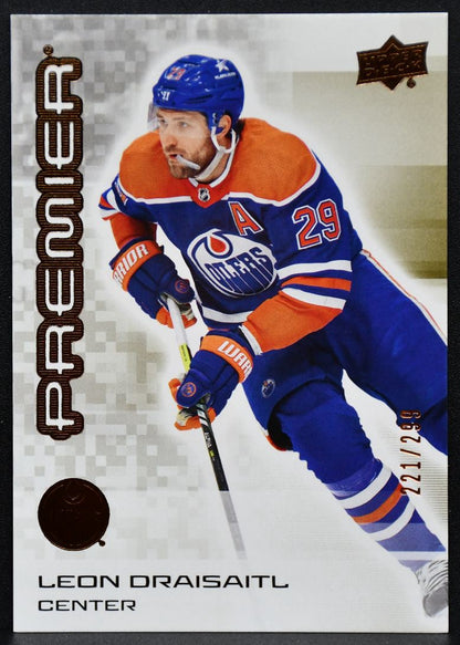 2024-25 Upper Deck Premier Leon Draisaitl 14 Edmonton Oilers 221/299 5500