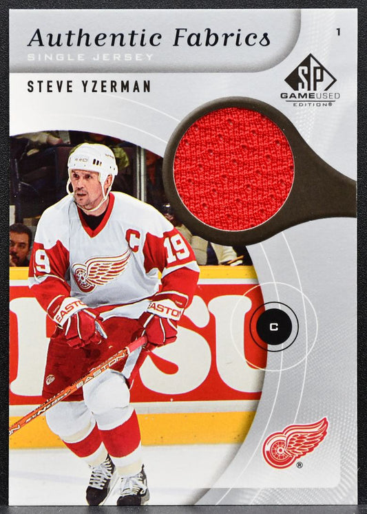 2005-06 SP Game Used Authentic Fabrics Steve Yzerman AF-SY Red Wings Jersey 3742