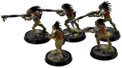 TAU EMPIRE 5 Kroot Carnivores #4 WELL PAINTED Warhammer 40K