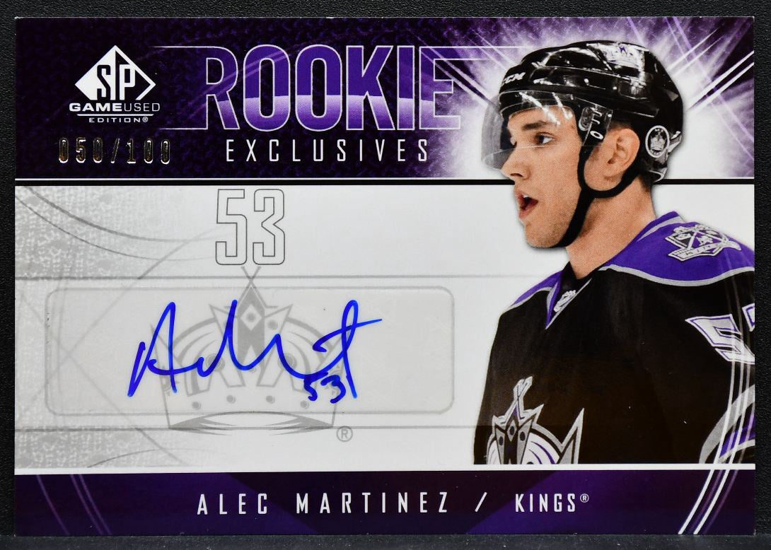 2009-10 SP Game Used Rookie Exclusives Autographs Martinez RC Auto 050/100 7073
