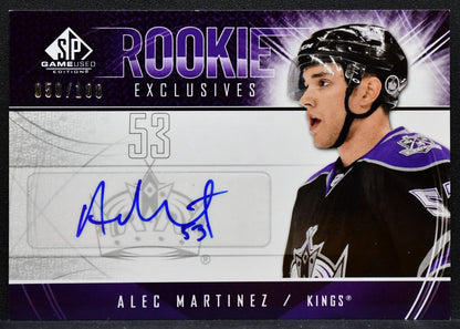 2009-10 SP Game Used Rookie Exclusives Autographs Martinez RC Auto 050/100 7073