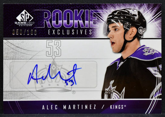 2009-10 SP Game Used Rookie Exclusives Autographs Martinez RC Auto 050/100 7073