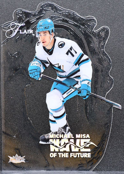2025-26 Flair Wave of the Future Michael Misa WF-14 San Jose Sharks RC 8631