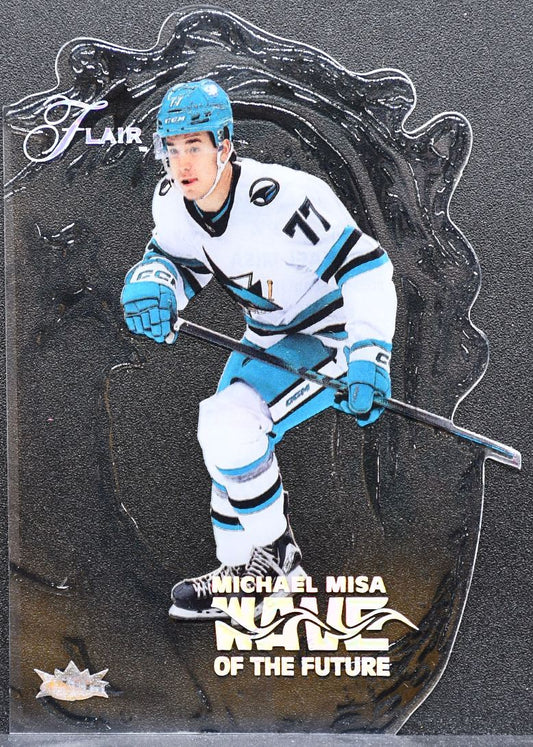 2025-26 Flair Wave of the Future Michael Misa WF-14 San Jose Sharks RC 8631