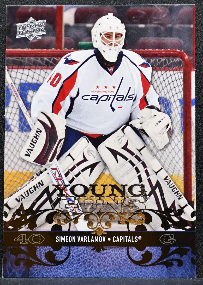 2008-09 Upper Deck Series 2 Young Guns Simeon Varlamov 460 Capitals RC 7714