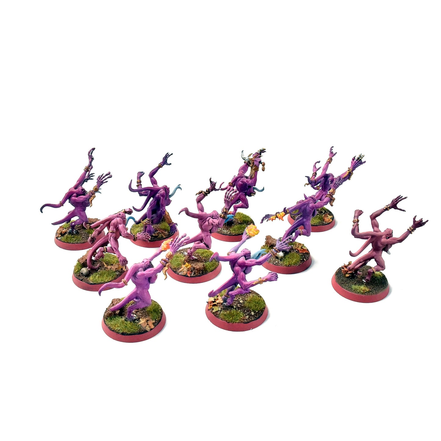 THOUSAND SONS 10 Pink Horrors #5 PRO PAINTED Warhammer 40K