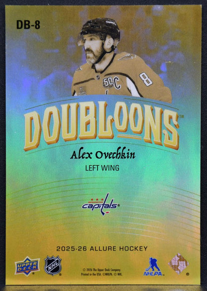 2025-26 Upper Deck Allure Doubloons Alex Ovechkin DB-8 Washington Capitals 2134