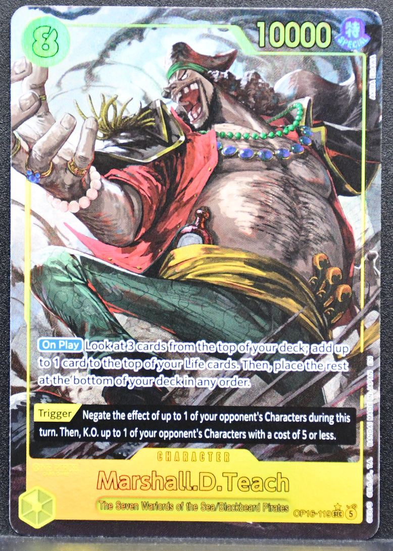 ONE PIECE Marshall.D.Teach The Time of Battle OP16-119 NM English