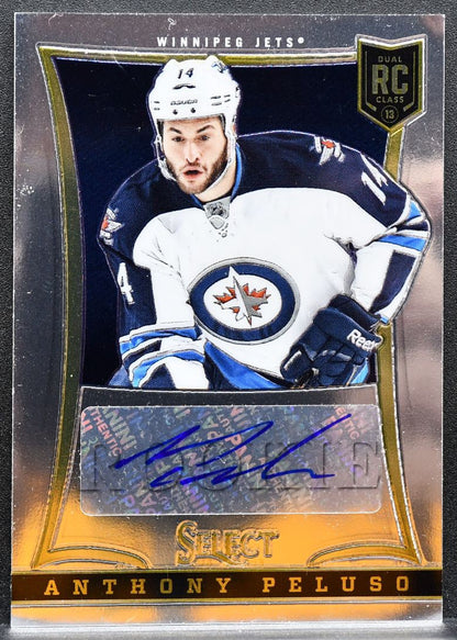 2013-14 Panini Select Rookie Auto Anthony Peluso 254 Jets RC Auto 265/399 0536