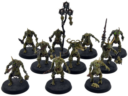 MAGGOTKIN OF NURGLE 10 Plaguebearers #6 WELL PAINTED Warhammer Sigmar