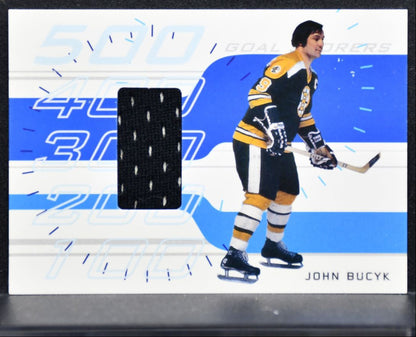 2001-02 Be A Player Memorabilia Series 500-Goal Scorers John Bucyk Jersey 4206