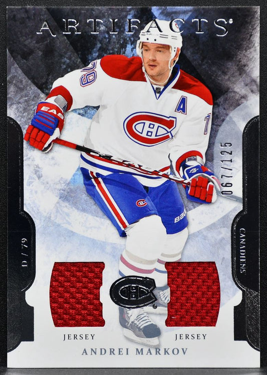 2011-12 Upper Deck Artifacts Jerseys Andrei Markov Canadiens 067/125 Jersey 8535