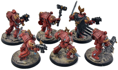 BLOOD ANGELS 6 Terminator Squad #1 WELL PAINTED Warhammer 40K