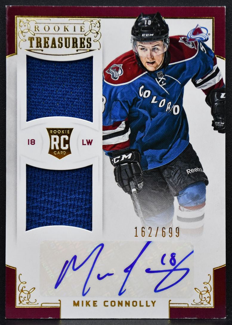 2012-13 Panini Anthology Treasure Connolly Avalanche RC Auto 162/699 Jersey 0188