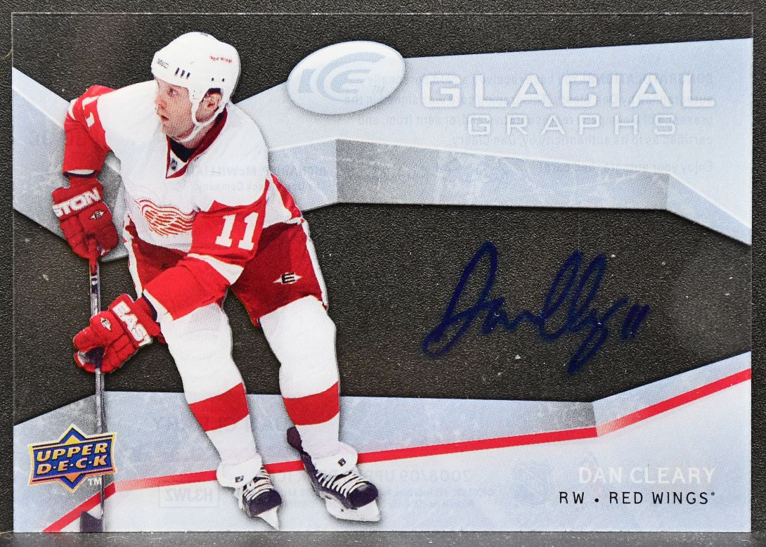 2008-09 Upper Deck Ice Glacial Graphs Daniel Cleary GG-DC Auto 2880