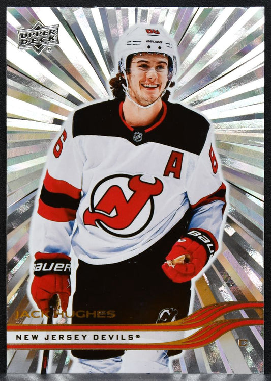 2025-26 Upper Deck Series 2 Outburst Jack Hughes 351 New Jersey Devils 4544