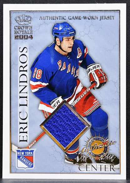 2004-05 Pacific Crown Royale Eric Lindros 16 New York Rangers Jersey 5857