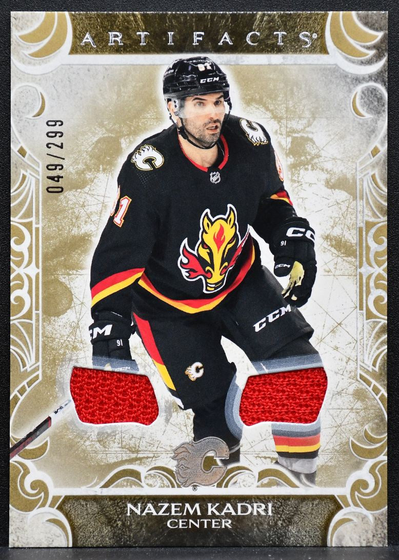 2024-25 Upper Deck Artifacts Material Gold Nazem Kadri 049/299 Jersey 6441