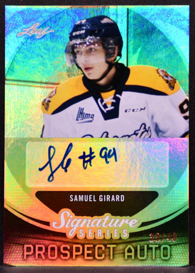 2015-16 Leaf Signature Series Prospects Auto Girard Auto 6983