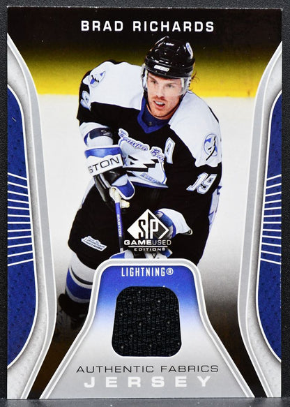 2006-07 SP Game Used Authentic Fabrics Brad Richards AF-BR Lightning Jersey 5185