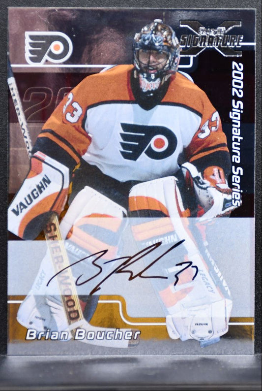 2001-02 In The Game Signature Series Auto Brian Boucher 192 Flyers Auto 2684