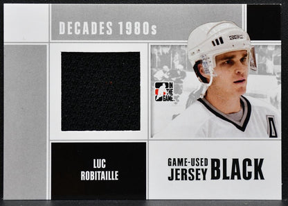 2011-12 ITG Decades -1980s Jersey Black Luc Robitaille M-40 Kings Jersey 5036