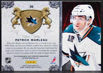 2011-12 Panini Crown Royale All The Kings Men Memorabilia Marleau Jersey 3630