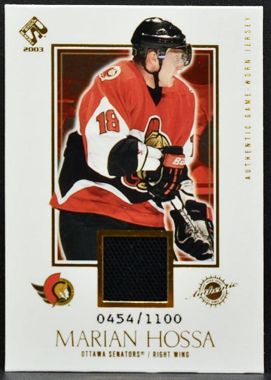 2002-03 Pacific Private Stock Reserve Marian Hossa Senators /1100 Jersey 2892