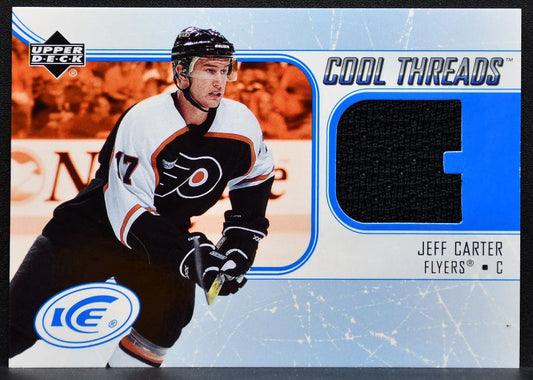 2005-06 Upper Deck Ice Cool Threads Jeff Carter Philadelphia Flyers Jersey 8063