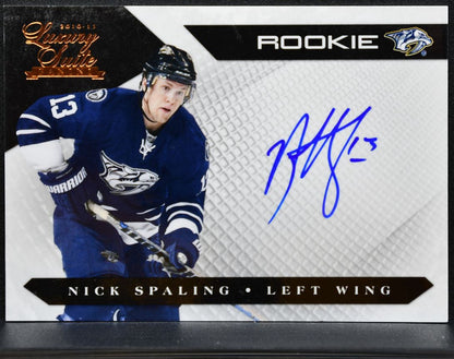 2010-11 Panini Luxury Suite Rookie Auto Nick Spaling Predators RC Auto /499 1806