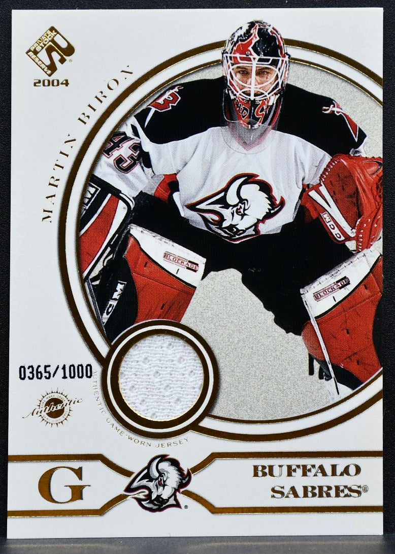 2003-04 Pacific Private Stock Reserve Jersey Martin Biron 146 Sabres Jersey 1656