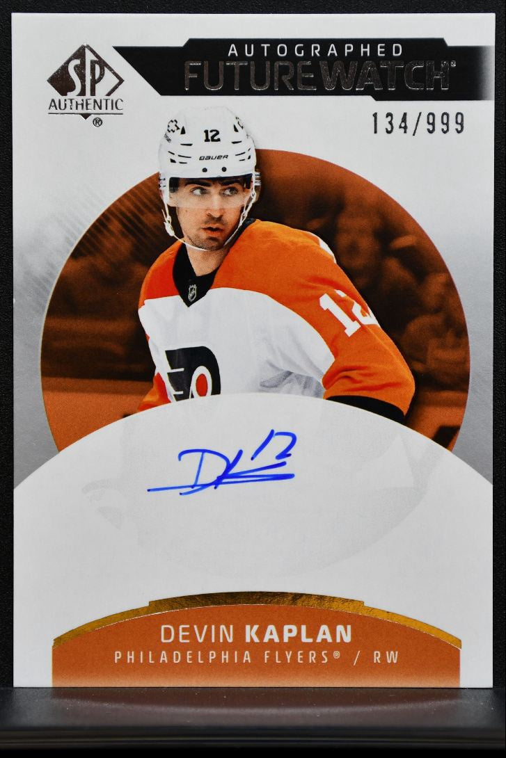 2025-26 SP Authentic Future Watch Auto Devin Kaplan Flyers RC Auto 134/999 2546